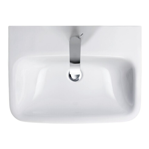 Duravit Waschtisch DuraStyle 60x44cm, we, m HL, ÜL, Hahnlochbank