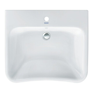 Duravit Waschtisch DuraStyle Vital 65x57cm, m HL, ÜL, HLB, barrieref., weiß