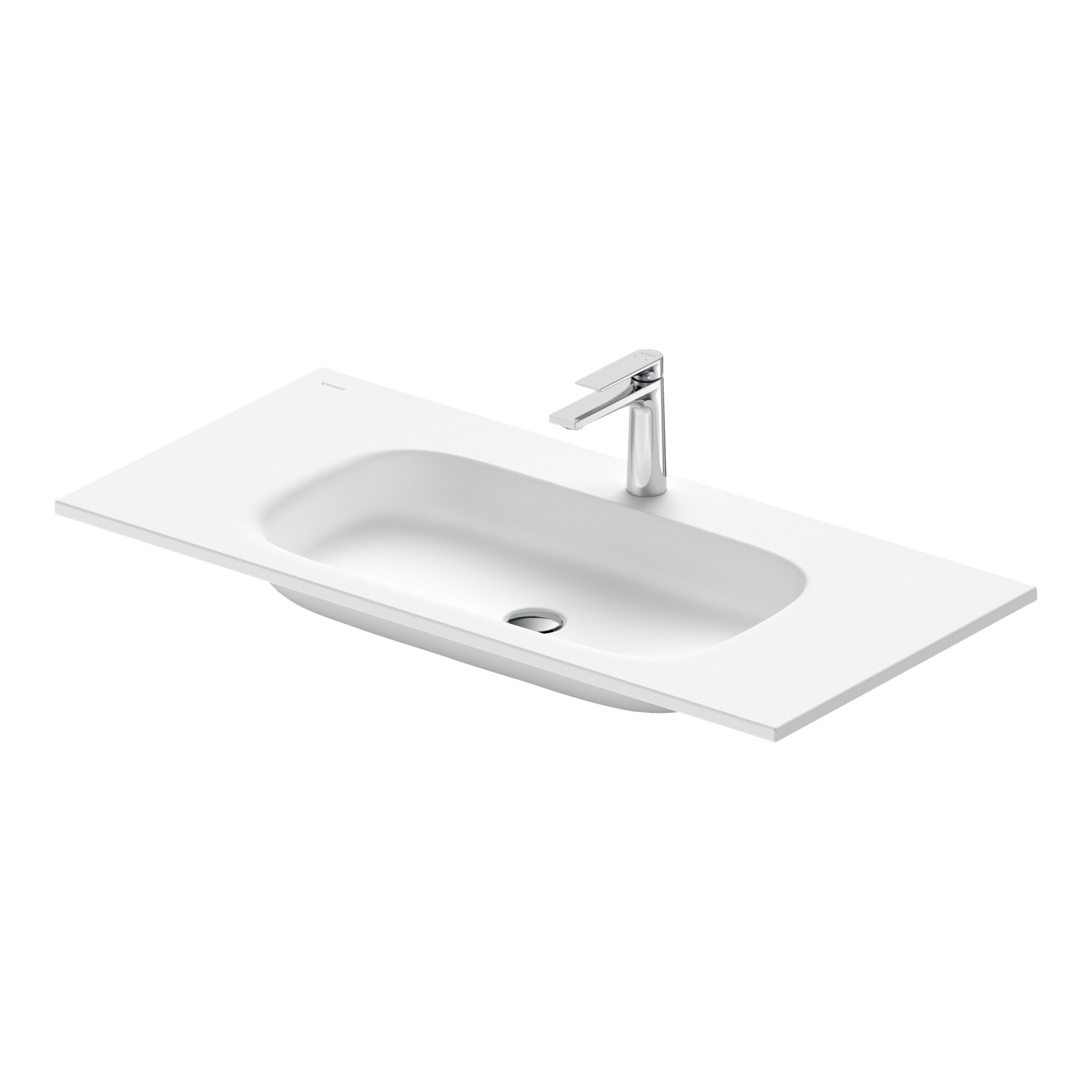 Duravit Waschtisch DuroCast Plus Sivida 102x48,5cm, m Hahnloch, weiß seidenmatt