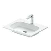 Duravit Waschtisch DuroCast Plus Sivida 62x48,5cm, mit Hahnloch, weiß seidenmatt