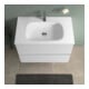 Duravit Waschtisch DuroCast Plus Sivida 82x48,5cm, mit Hahnloch, weiß seidenmatt