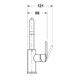 Duravit Waschtisch-Einhebelmischer Fresh u. -Flow Balcoon o. Zugstg. Abl.garn, chrom Hochglanz