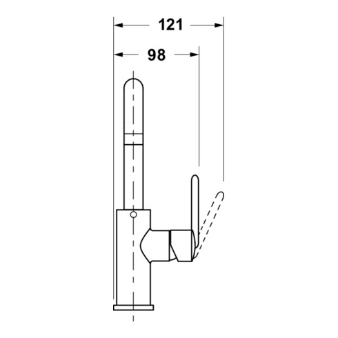 Duravit Waschtisch-Einhebelmischer Fresh u. -Flow Balcoon o. Zugstg. Ablaufgarnitur, schwarz matt