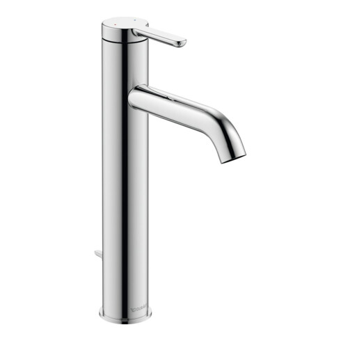 Duravit Waschtisch-Einhebelmischer L C.1 Ausl. 136mm, m Zugst.-Ablaufgarn., chrom