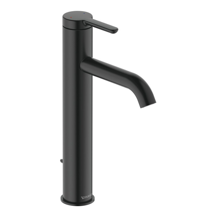 Duravit Waschtisch-Einhebelmischer L C.1 Ausl. 136mm, m Zugst.-Ablaufgarn., sw ma