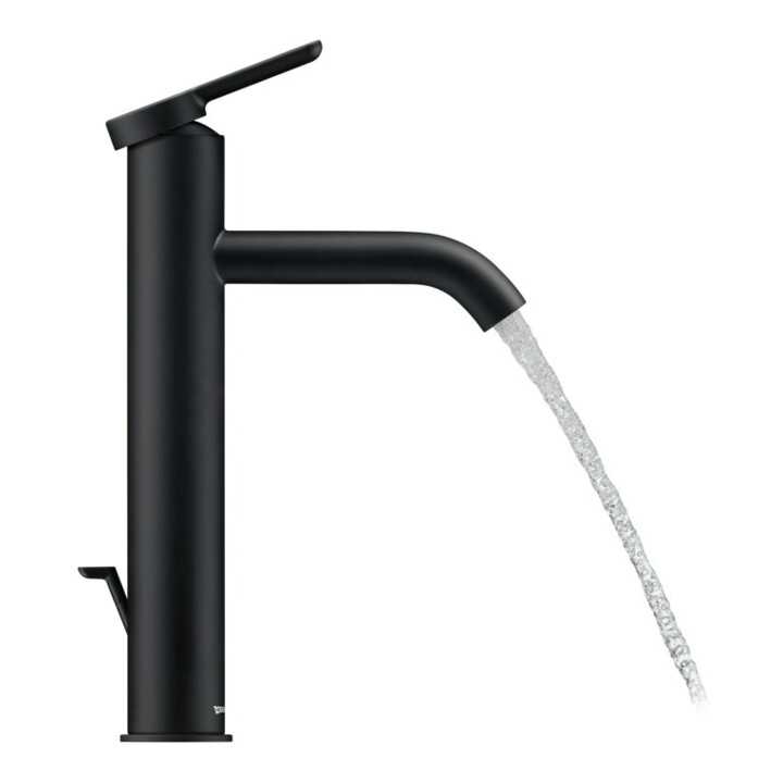 Duravit Waschtisch-Einhebelmischer L C.1 Ausl. 136mm, m Zugst.-Ablaufgarn., sw ma