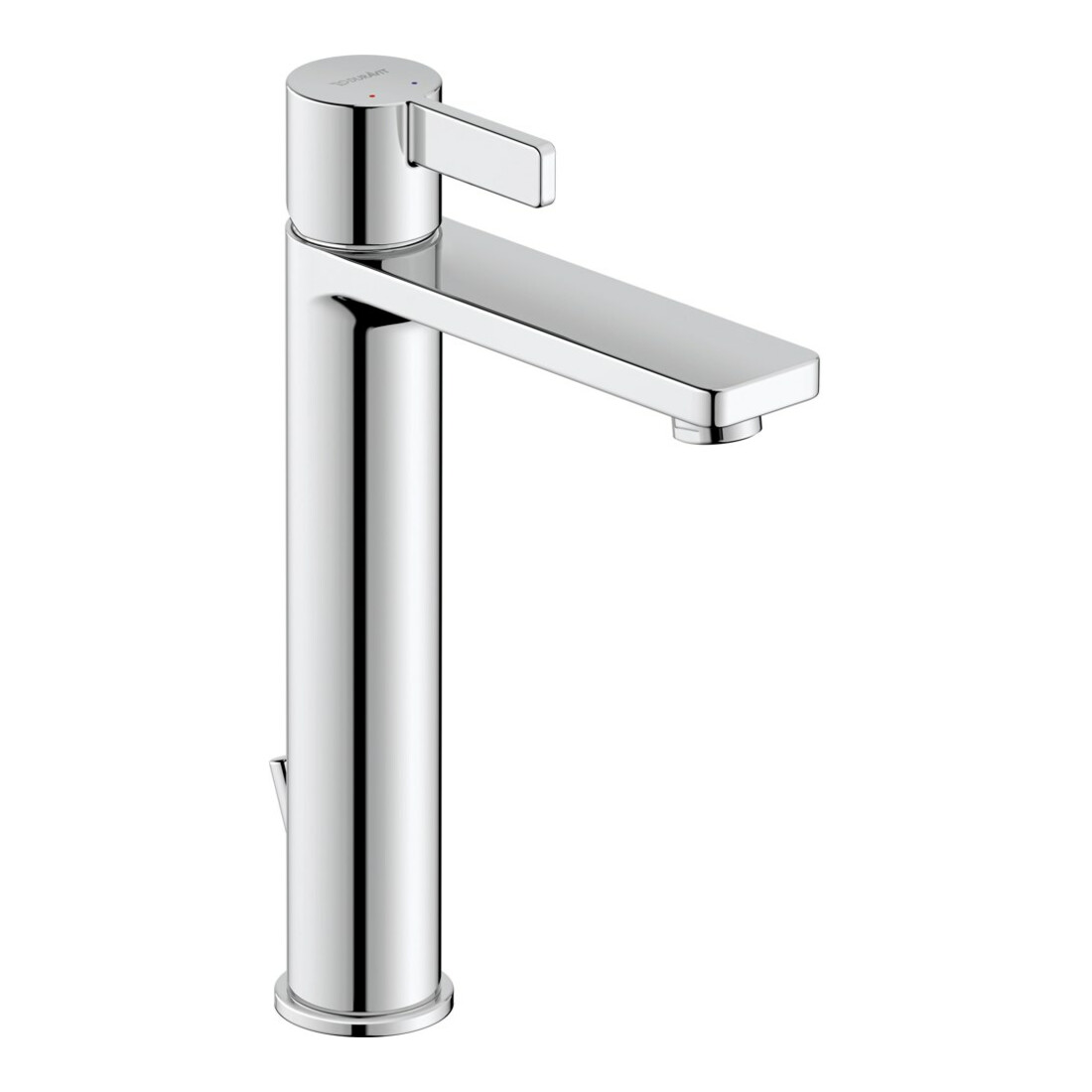 Duravit Waschtisch-Einhebelmischer L D-Neo m Zugst.-Ablaufgarn., Ausl. 139mm, chrom