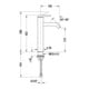 Duravit Waschtisch-Einhebelmischer L FreshStart + -Flow C.1 Ausl. 136mm, o. Zugst.Abl.Gar., chrom-3
