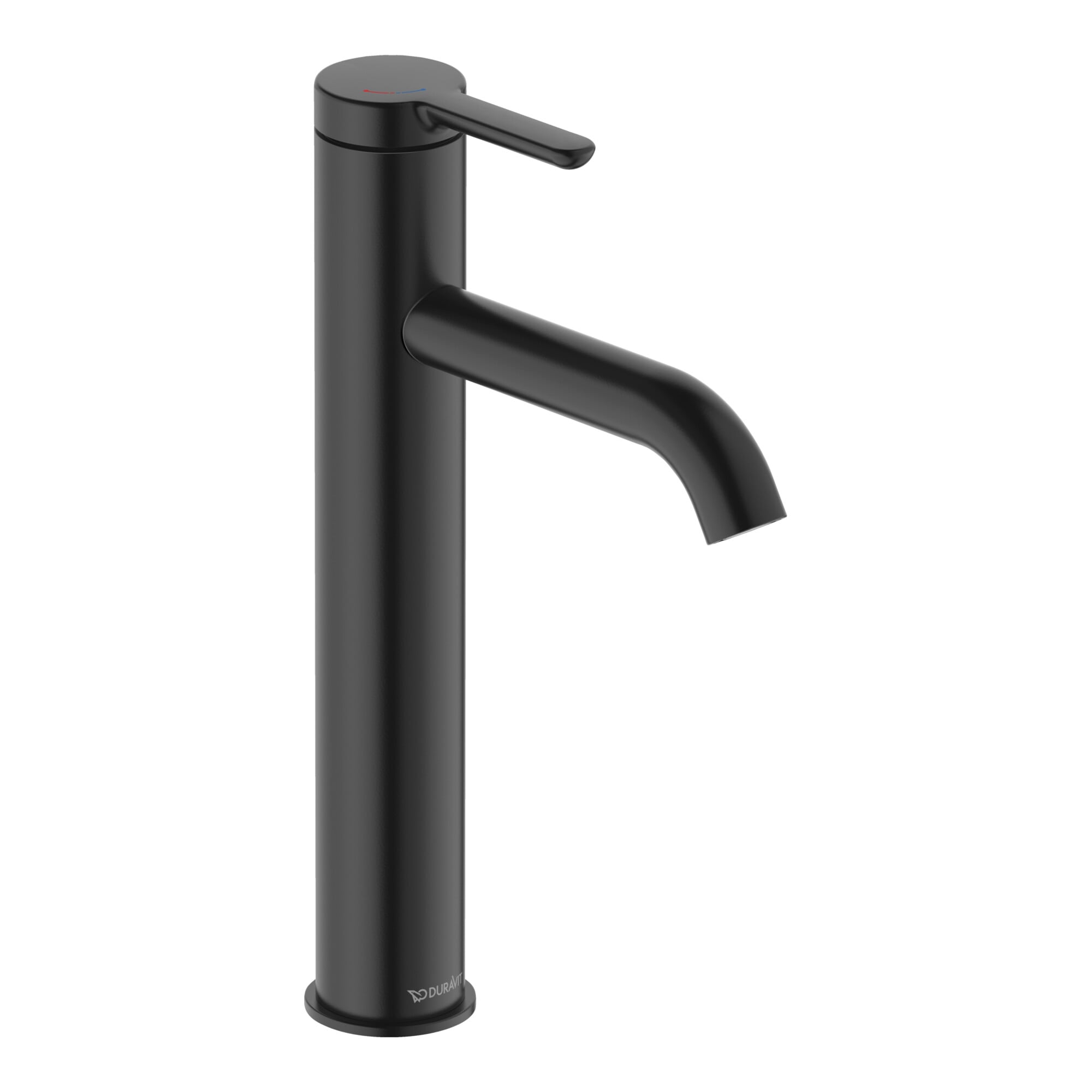 Duravit Waschtisch-Einhebelmischer L FreshStart + -Flow C.1 Ausl. 136mm, o. Zugst.Abl.Gar., sw matt