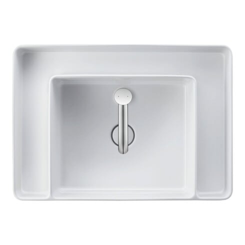 Duravit Waschtisch-Einhebelmischer L White Tulip o. Zugst.-Ablaufgarn., Ausl. 140mm, chr