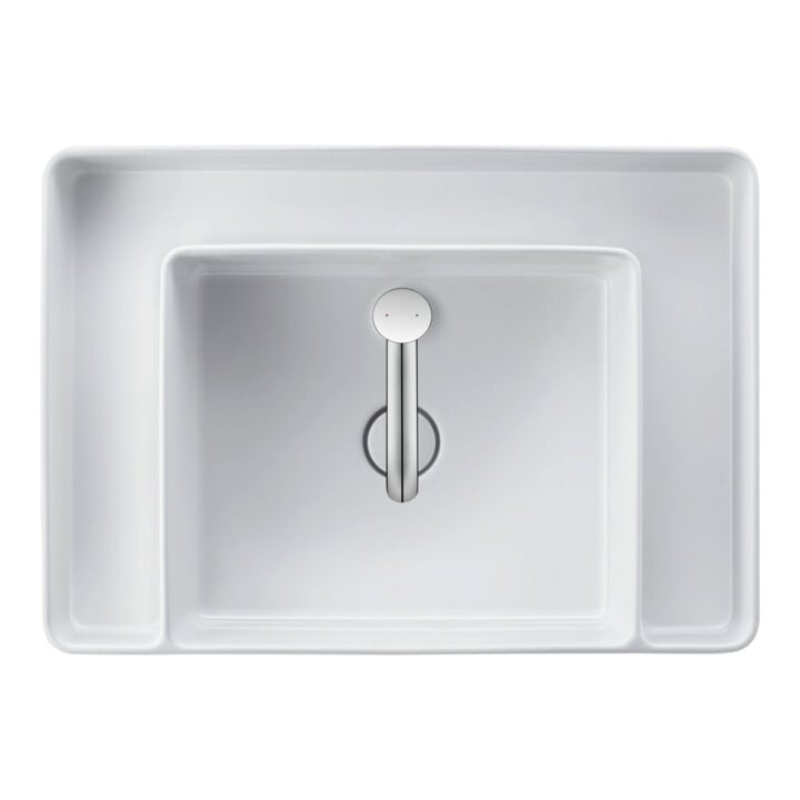 Duravit Waschtisch-Einhebelmischer L White Tulip o. Zugst.-Ablaufgarn., Ausl. 140mm, chr
