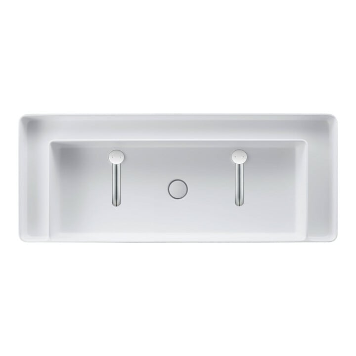 Duravit Waschtisch-Einhebelmischer L White Tulip o. Zugst.-Ablaufgarn., Ausl. 140mm, chr
