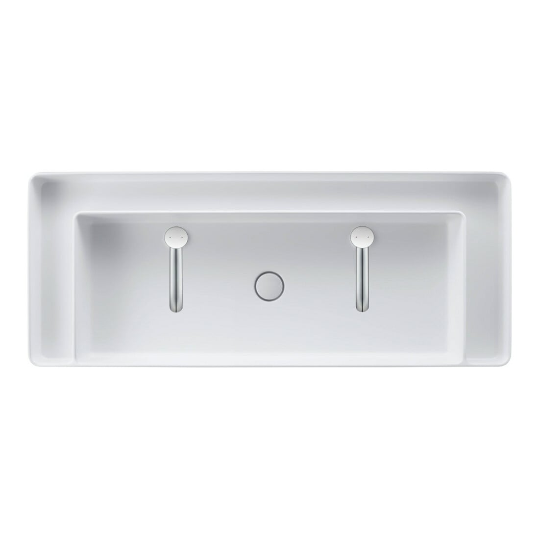 Duravit Waschtisch-Einhebelmischer L White Tulip o. Zugst.-Ablaufgarn., Ausl. 140mm, chr