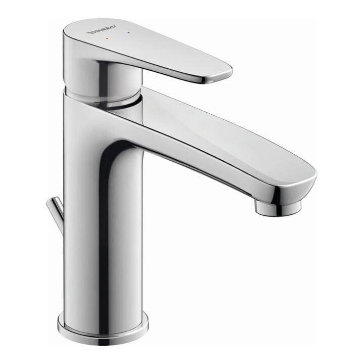 Duravit Waschtisch-Einhebelmischer M B.1 m Zugst.-Ablaufgarn., Ausl. 139mm, chrom