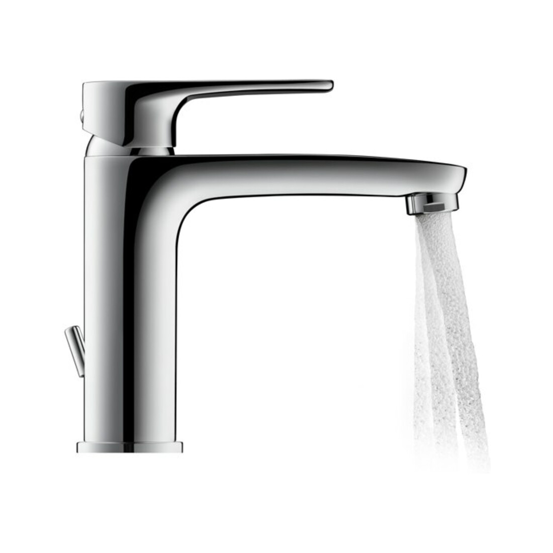 Duravit Waschtisch-Einhebelmischer M B.1 m Zugst.-Ablaufgarn., Ausl. 139mm, chrom