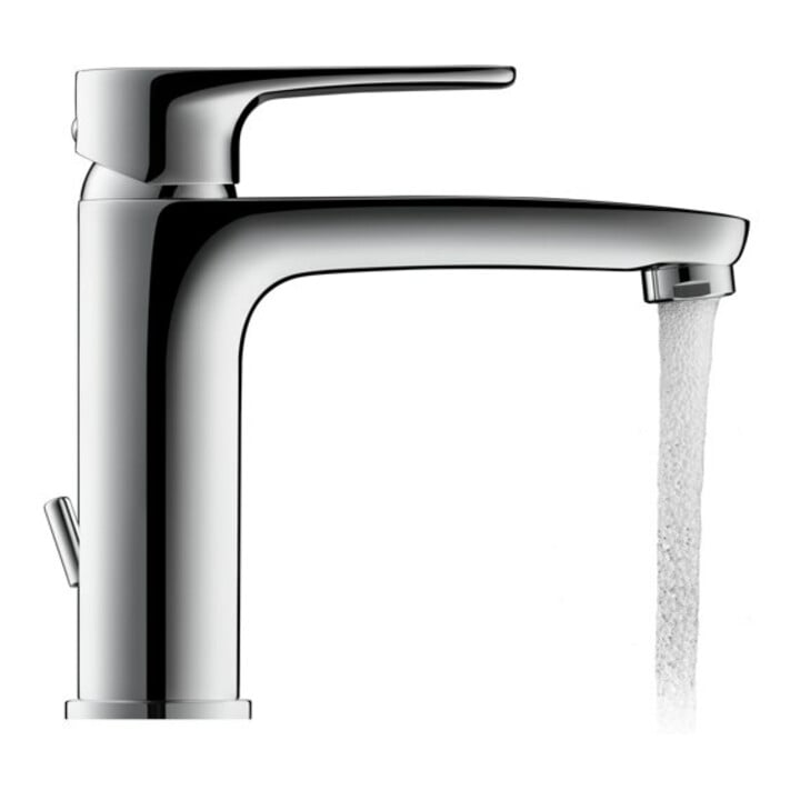 Duravit Waschtisch-Einhebelmischer M B.1 m Zugst.-Ablaufgarn., Ausl. 139mm, chrom