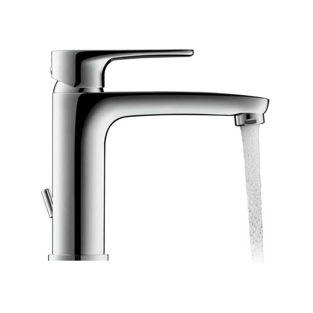 Duravit Waschtisch-Einhebelmischer M B.1 m Zugst.-Ablaufgarn., Ausl. 139mm, chrom