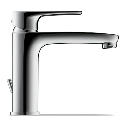 Duravit Waschtisch-Einhebelmischer M B.1 o. Zugst.-Ablaufgarn., Ausl. 139mm, chr