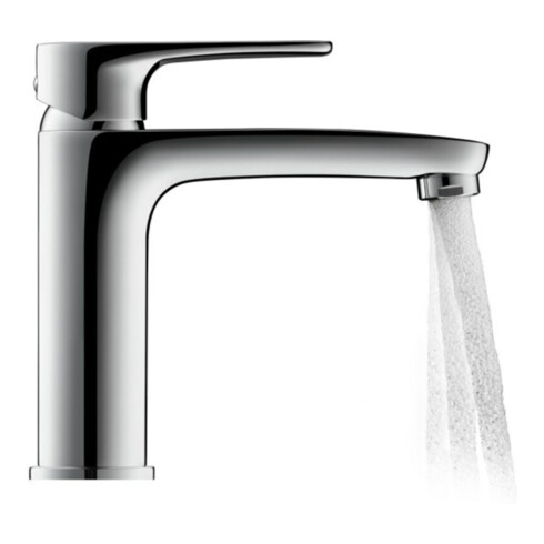 Duravit Waschtisch-Einhebelmischer M B.1 o. Zugst.-Ablaufgarn., Ausl. 139mm, chr