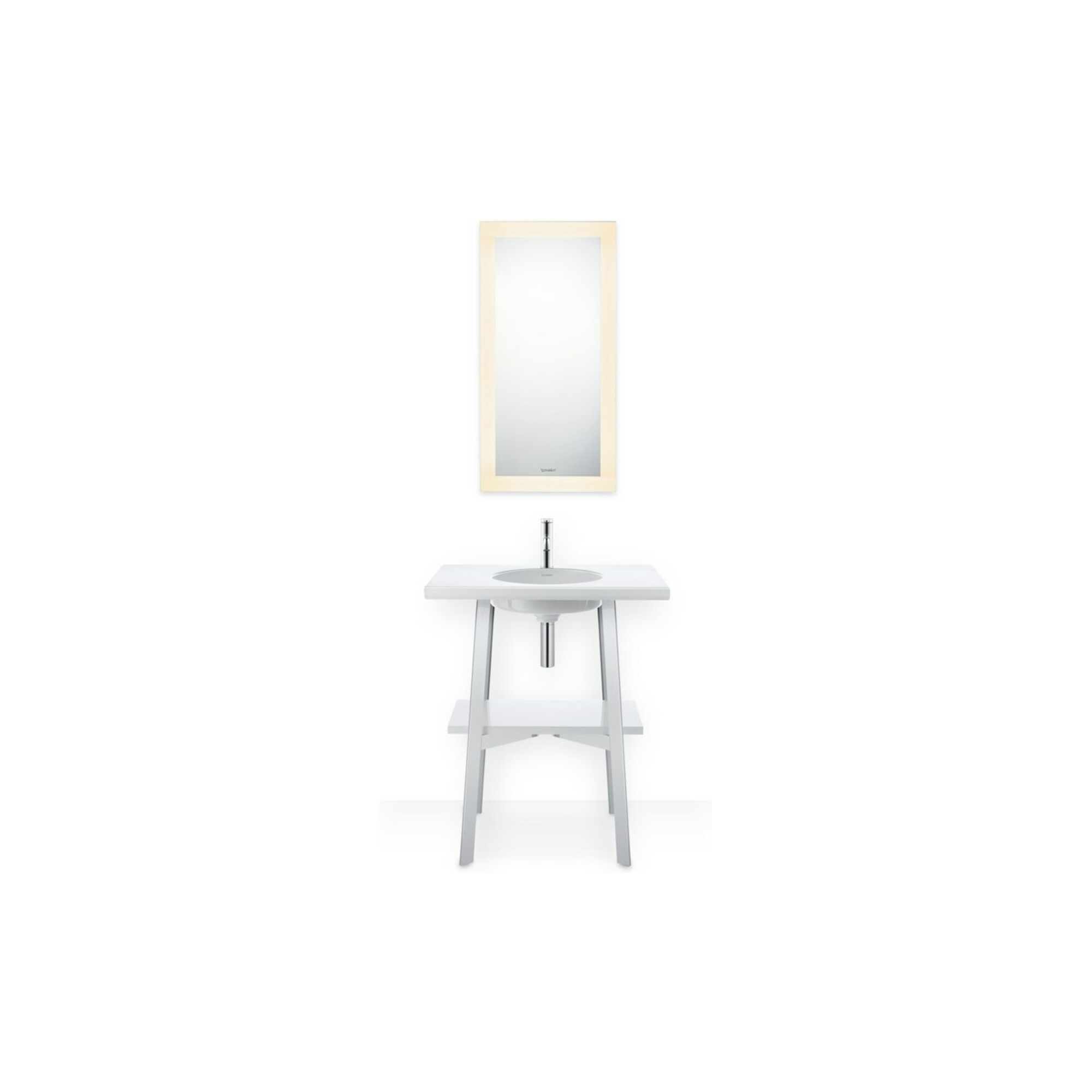 Duravit Waschtisch-Einhebelmischer M C.1 Ausl. 113mm, m Zugst.-Ablaufgarn., chrom