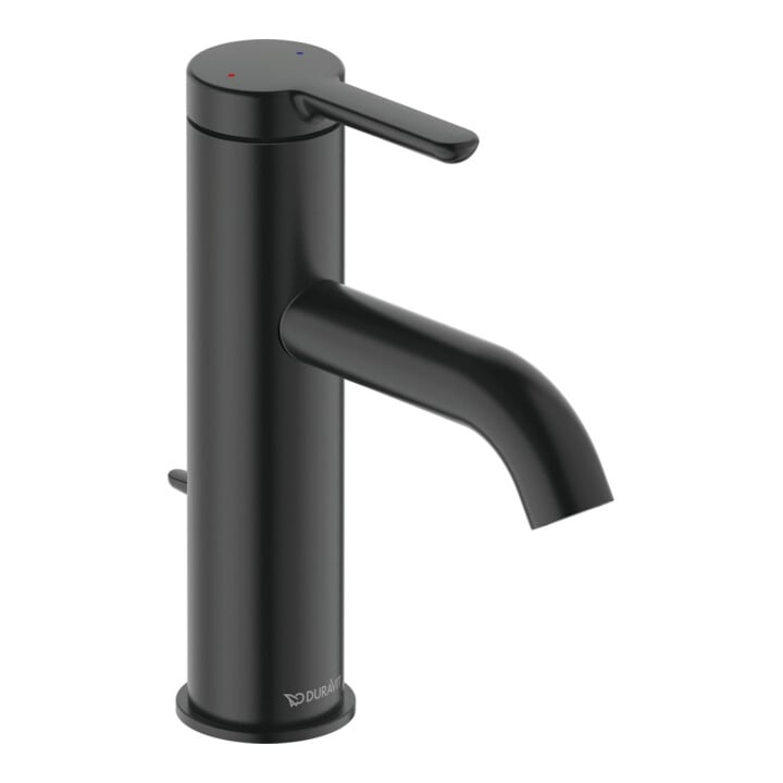 Duravit Waschtisch-Einhebelmischer M C.1 Ausl. 113mm, m Zugst.-Ablaufgarn., sw ma
