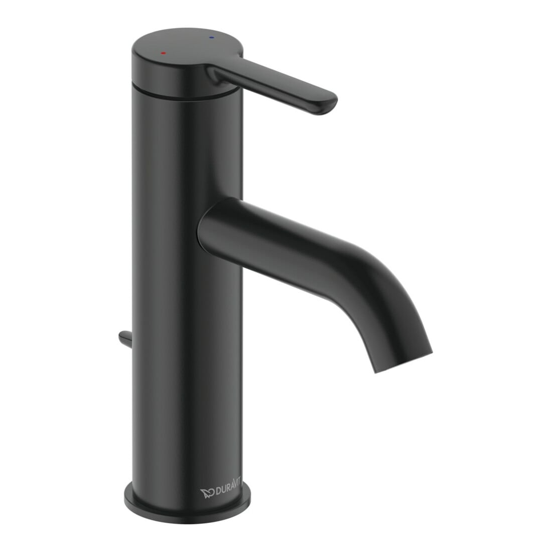 Duravit Waschtisch-Einhebelmischer M C.1 Ausl. 113mm, m Zugst.-Ablaufgarn., sw ma