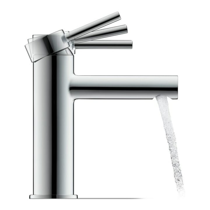 Duravit Waschtisch-Einhebelmischer M Circle o. Zugst.Abl.Gar., Ausl. 117mm, chr hgl