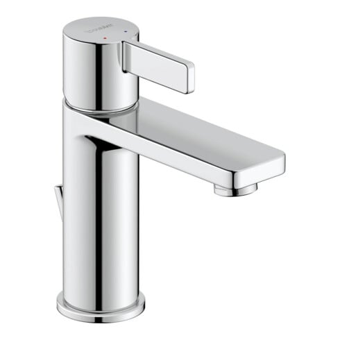 Duravit Waschtisch-Einhebelmischer M D-Neo m Zugst.-Ablaufgarn., Ausl. 109mm, chrom