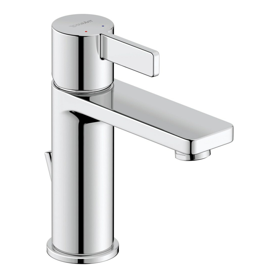 Duravit Waschtisch-Einhebelmischer M D-Neo m Zugst.-Ablaufgarn., Ausl. 109mm, chrom