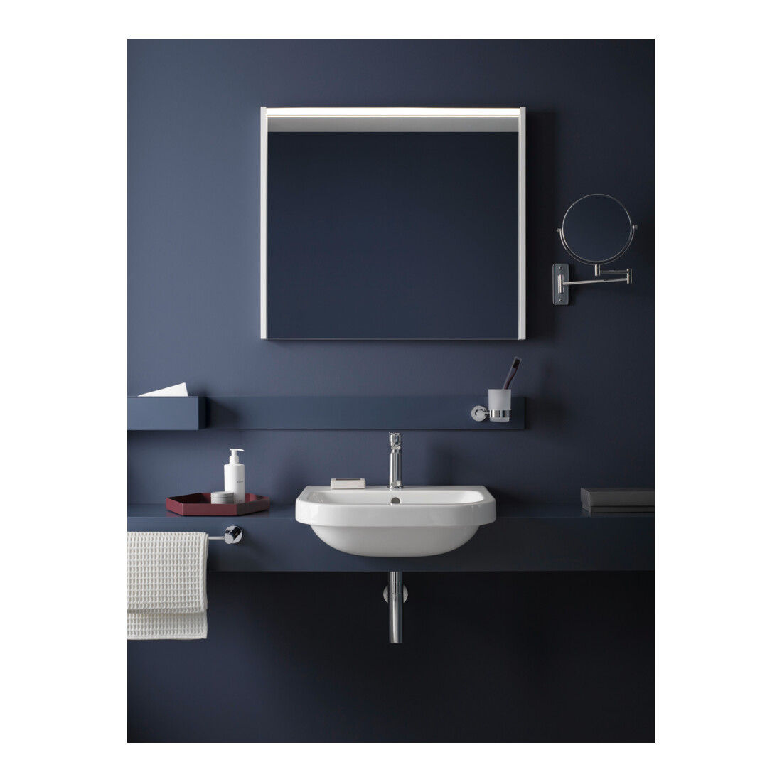 Duravit Waschtisch-Einhebelmischer M Fresh + -Flow D-Code m ZugstAblGar, c, A 107mm, Keramikmisch.