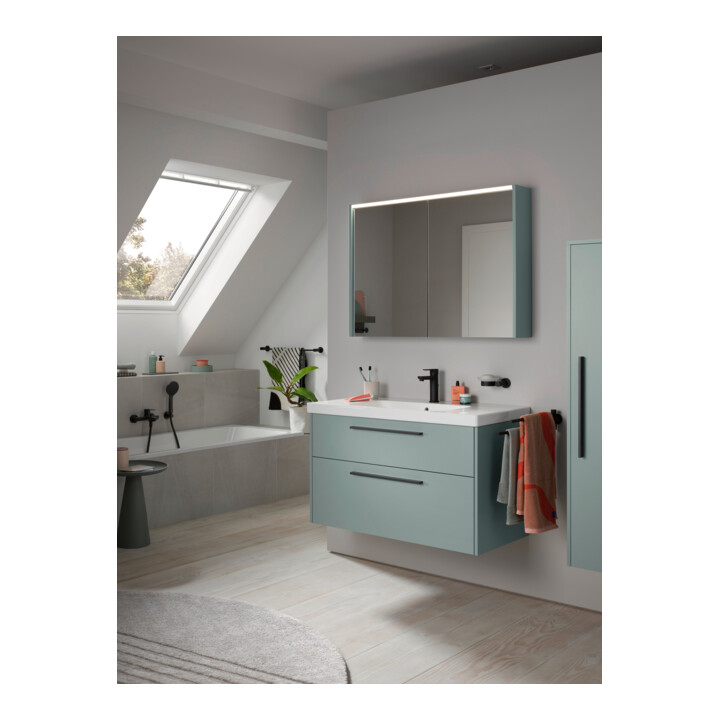 Duravit Waschtisch-Einhebelmischer M Fresh + -Flow D-Code m ZugstAblGar, s m, A 107mm, Keramik