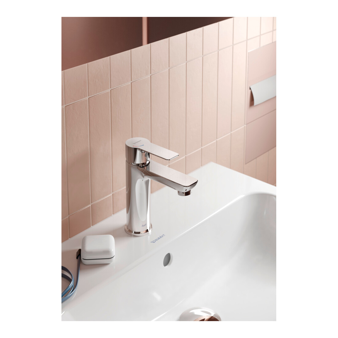 Duravit Waschtisch-Einhebelmischer M Fresh + -Flow D-Code o ZugstAblGar, c, A 107mm, Keramikmisch.