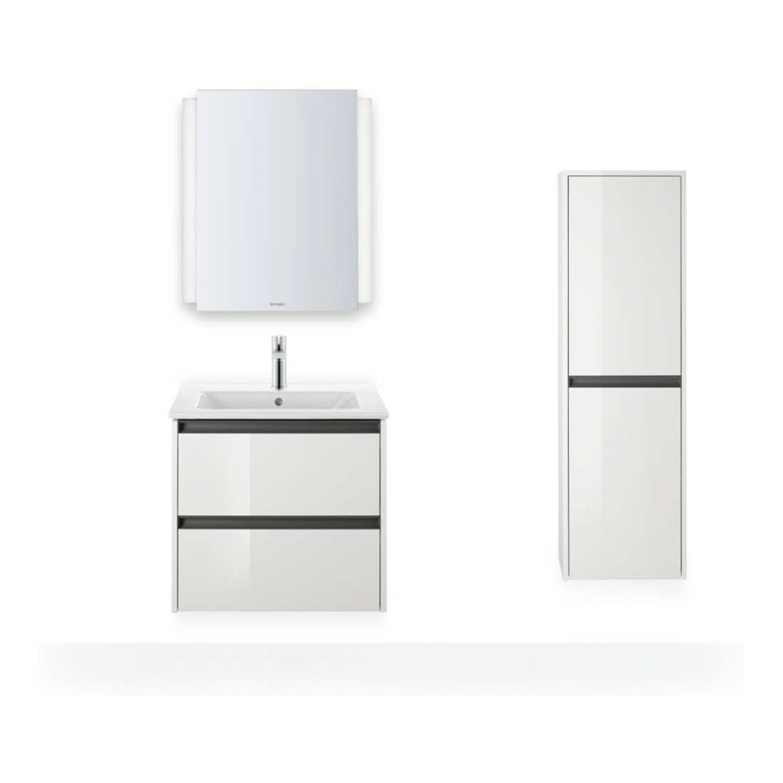 Duravit Waschtisch-Einhebelmischer M Fresh-Start D-Neo m Zugst.-Ablaufgarn., Ausl. 109mm, chrom