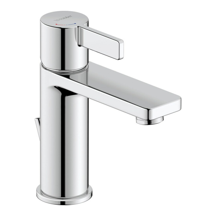 Duravit Waschtisch-Einhebelmischer M Fresh-Start D-Neo m Zugst.-Ablaufgarn., Ausl. 109mm, chrom