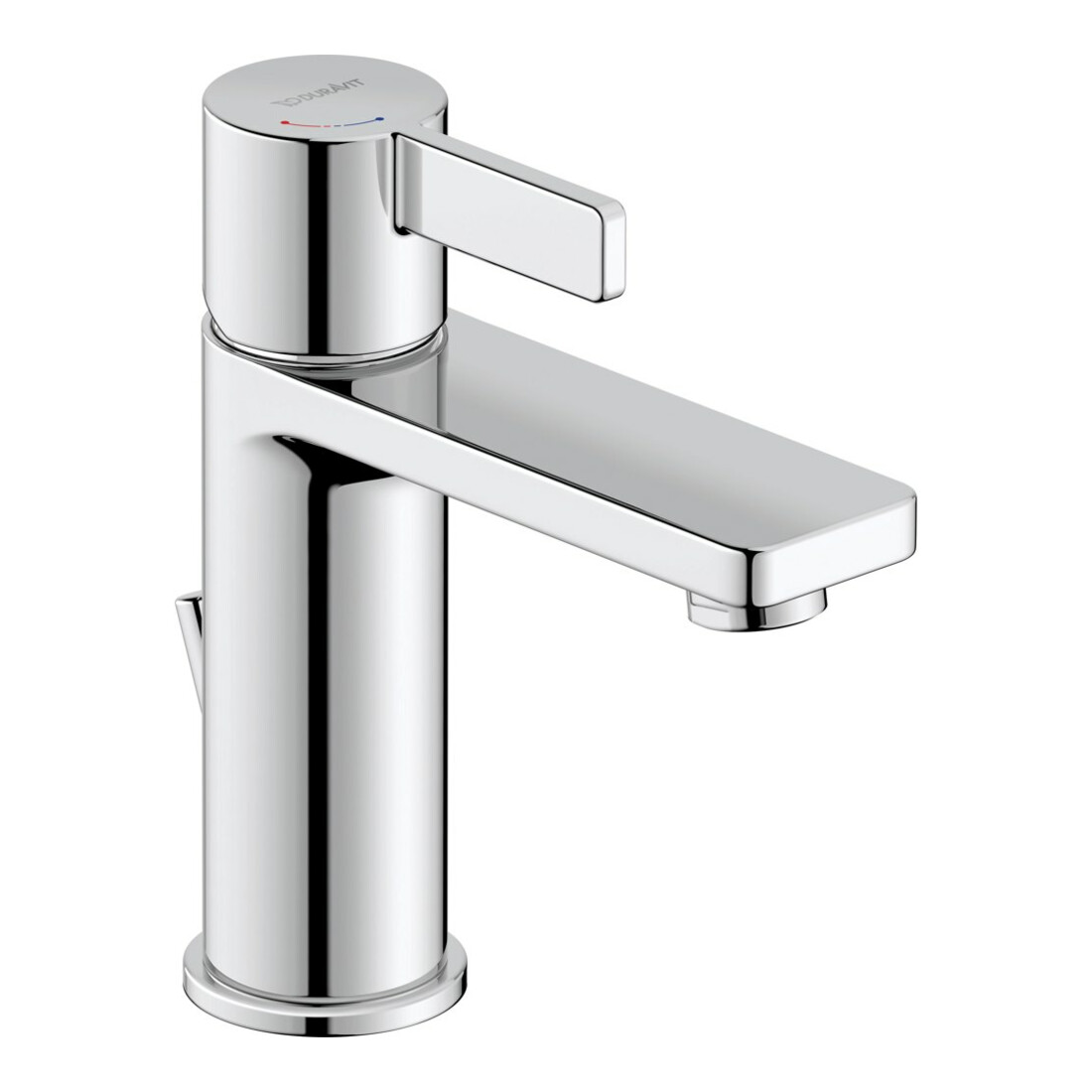 Duravit Waschtisch-Einhebelmischer M Fresh-Start D-Neo m Zugst.-Ablaufgarn., Ausl. 109mm, chrom