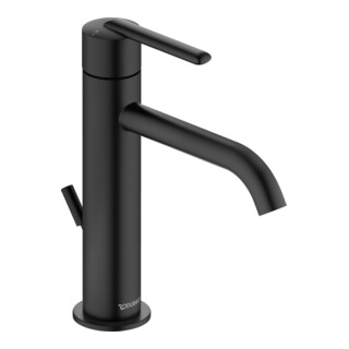 Duravit Waschtisch-Einhebelmischer M Fresh u. -Flow Balcoon Ausl. 138mm, m Zugst.Abl.Gar., sw matt