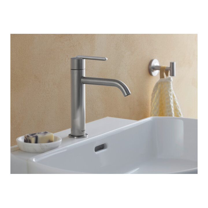 Duravit Waschtisch-Einhebelmischer M Fresh u. -Flow Balcoon Ausl. 138mm, o. Zugst.Abl.Gar., ES geb.