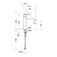 Duravit Waschtisch-Einhebelmischer M Fresh u. -Flow Balcoon Ausl. 138mm, o. Zugst.Abl.Gar., ES geb.