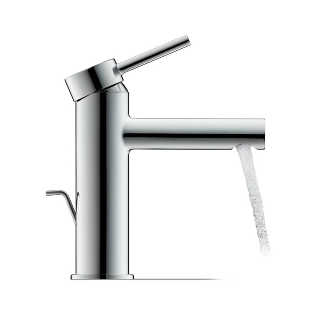 Duravit Waschtisch-Einhebelmischer M FreshStart Circle m Zugst.Abl.Gar., Ausl. 117mm, chr hgl