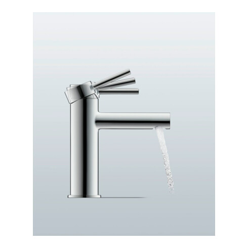 Duravit Waschtisch-Einhebelmischer M FreshStart Circle o. Zugst.Abl.Gar., Ausl. 117mm, chr hgl