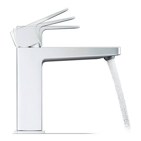 Duravit Waschtisch-Einhebelmischer M FreshStart Manhattan Ausl. 129mm, m Zugst.Abl.Gar., chrom