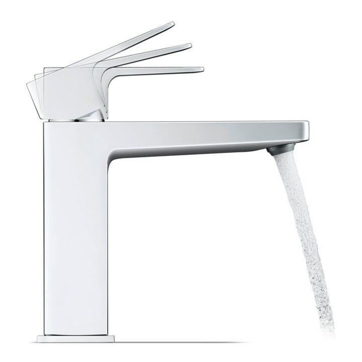 Duravit Waschtisch-Einhebelmischer M FreshStart Manhattan Ausl. 129mm, m Zugst.Abl.Gar., chrom