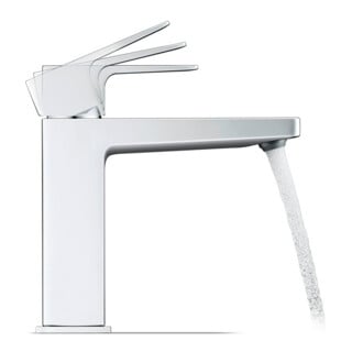 Duravit Waschtisch-Einhebelmischer M FreshStart Manhattan Ausl. 129mm, o. Zugst.Abl.Gar., chrom