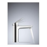 Duravit Waschtisch-Einhebelmischer M FreshStart Wave Ausl. 122mm, o. Zugst.Abl.Gar., chrom-3