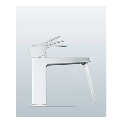 Duravit Waschtisch-Einhebelmischer M Manhattan Ausl. 129mm, m Zugst.Abl.Gar., chrom