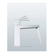 Duravit Waschtisch-Einhebelmischer M Manhattan Ausl. 129mm, m Zugst.Abl.Gar., chrom