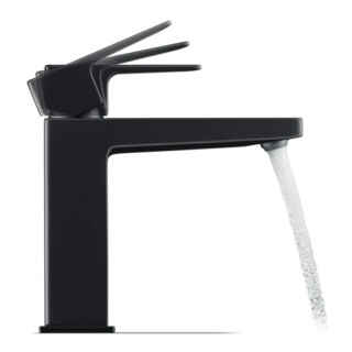 Duravit Waschtisch-Einhebelmischer M Manhattan Ausl. 129mm, m Zugst.Abl.Gar., sw matt