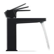 Duravit Waschtisch-Einhebelmischer M Manhattan Ausl. 129mm, m Zugst.Abl.Gar., sw matt