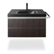 Duravit Waschtisch-Einhebelmischer M Manhattan Ausl. 129mm, m Zugst.Abl.Gar., sw matt-4