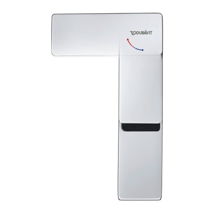 Duravit Waschtisch-Einhebelmischer M Manhattan Ausl. 129mm, o. Zugst.Abl.Gar., chrom